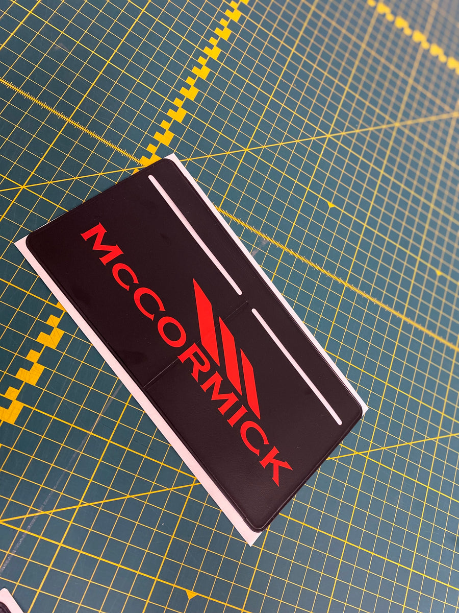McCORMICK Tax disc holder Flatout Decals