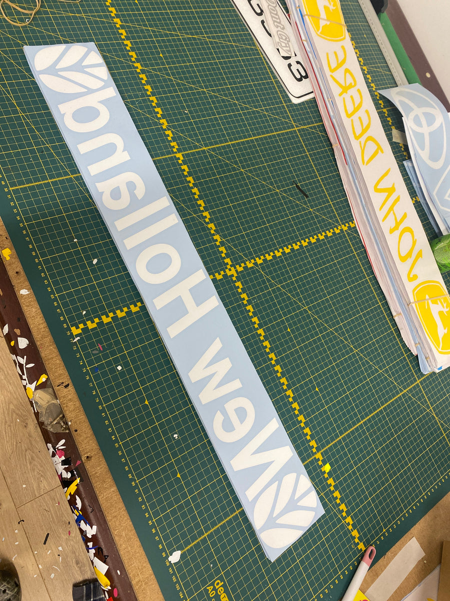 New Holland Sunstrip Window Windscreen Sticker Decal – 2024 New Holland Font