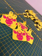 Load image into Gallery viewer, Cow tag keychain
