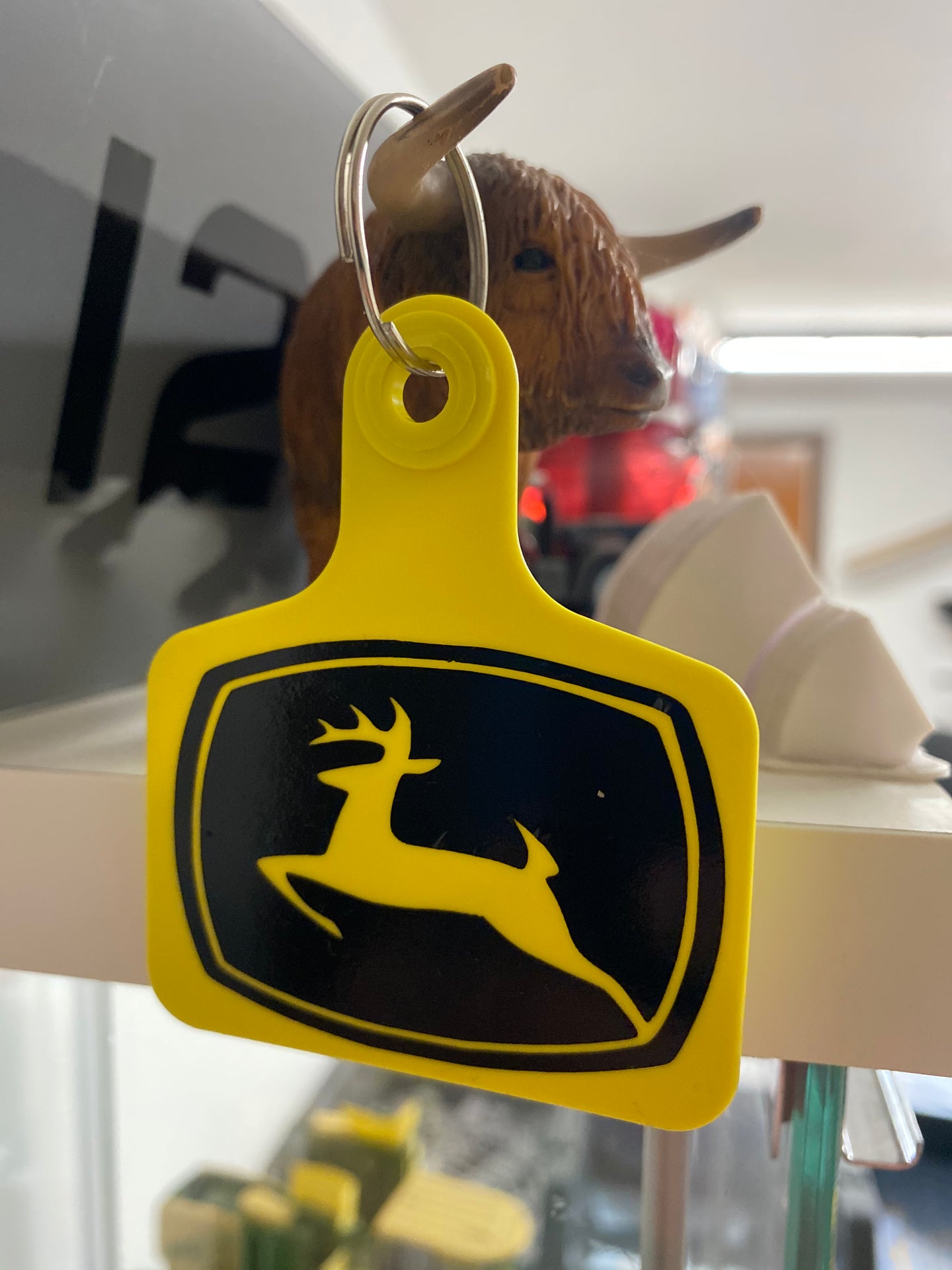 John Deere keychain