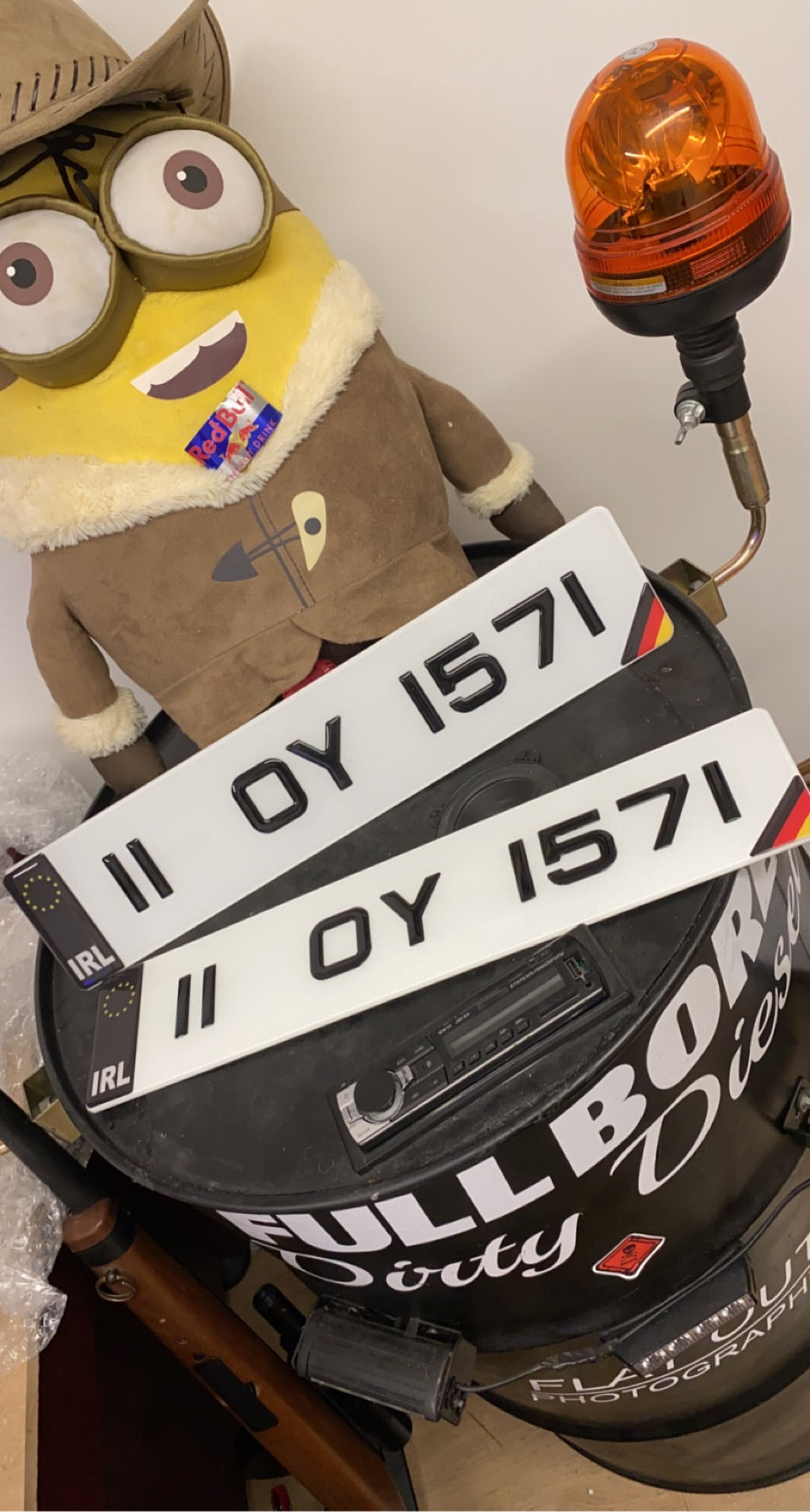 3d 50mm gel metro plates with black irl badge and German corners or m sport corners